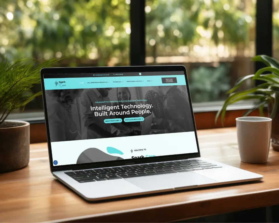 3 SparkCare website designed by Anchor Web Agency