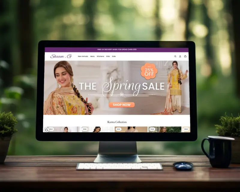 eCommerce shop designed and built by Anchor Web Agency for Clothing brand