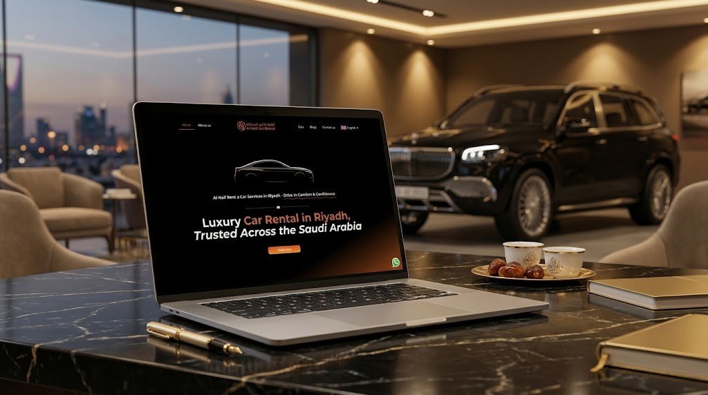 Al-Naif Car Rental Riyadh website design by MTR Marketing Agency