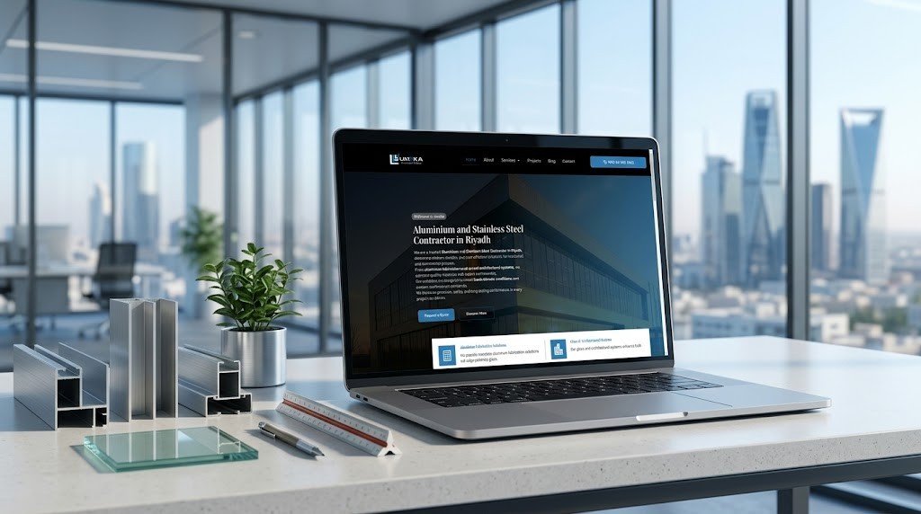 UMEKA Aluminium and Glass Factory Riyadh website design by MTR Marketing Agency